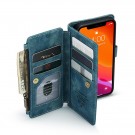 CaseMe multifunksjonell Lommebok deksel iPhone 12/12 Pro blå thumbnail