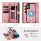 CaseMe 2-i-1 Lommebok deksel iPhone 17 rosa thumbnail
