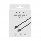 Essentials USB Type USB-C - USB-C Kabel 1m - Svart thumbnail