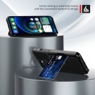 Hybrid TPU + PC Deksel med kortlomme iPhone 14 Pro Max svart thumbnail