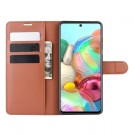 Lommebok deksel for Samsung Galaxy Note 10 Lite brun thumbnail