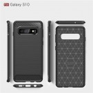 Tech-Flex TPU Deksel Carbon for Galaxy S10 svart thumbnail