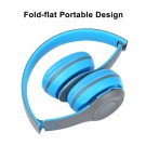 Bluetooth Hodetelefoner med Bluetooth 5.0 - blå thumbnail