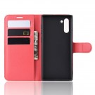 Lommebok deksel for Samsung Galaxy Note 10 rød thumbnail