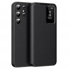 Smart Clear View Flip deksel Samsung Galaxy S23 Ultra 5G - Svart thumbnail