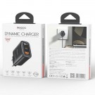 Yesido hurtiglader med digitalt display USB-C og USB-A 60W - Svart thumbnail