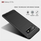 Tech-Flex TPU Deksel Carbon for Galaxy S10 plus svart thumbnail