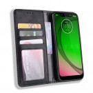 Lommebok deksel retro flip for Motorola Moto G7 Play svart thumbnail