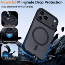 XDcase Frosted Deksel iPhone 17 Pro Max MagSafe - Svart thumbnail