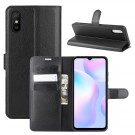 Lommebok deksel til Xiaomi Redmi 9A/9AT svart thumbnail