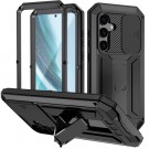 R-JUST Hybrid-deksel 360° beskyttelse Samsung Galaxy S25+ Plus 5G - Svart thumbnail