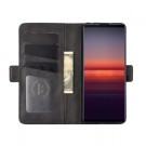 Lommebok deksel Premium for Sony Xperia 5 II svart thumbnail