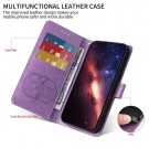 Lommebok deksel for Samsung Galaxy S26 5G - Blomster lilla thumbnail