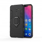 Panther TPU + PC Deksel med Ring Grep Xiaomi Pocophone F1 svart thumbnail