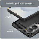 Tech-Flex TPU Deksel Carbon for Samsung Galaxy S25 Edge 5G svart thumbnail