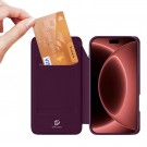 Dux Ducis Skin Pro Series Flip deksel iPhone 18 Pro Max Dark Cherry thumbnail