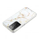 Fashion TPU Deksel Samsung Galaxy S21 Ultra 5G - Marmor thumbnail