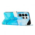 Lommebok deksel for Samsung Galaxy S26 Ultra 5G blå marmor thumbnail