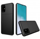 Lux Hybrid TPU + PC Deksel plass til kort Galaxy S20+ plus 5G svart thumbnail