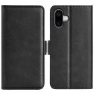 Lommebok deksel Premium for iPhone 16 Plus svart thumbnail