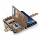 CaseMe multifunksjonell Lommebok deksel Samsung Galaxy S8 Plus brun thumbnail