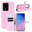 Lommebok deksel for Samsung Galaxy S20 Ultra rosa thumbnail