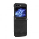 Tech-Flex TPU Deksel med PU-lær plass til kort Galaxy Z Flip5 5G svart thumbnail