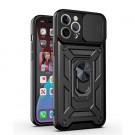 Tech-Flex TPU + PC Deksel med Ring Grep iPhone 12 / 12 Pro svart thumbnail