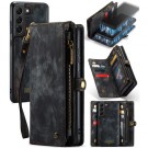 CaseMe 2-i-1 Lommebok deksel Samsung Galaxy S22+ plus 5G svart thumbnail