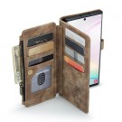 CaseMe retro multifunksjonell Lommebok deksel Samsung Galaxy Note 10+ Plus brun thumbnail