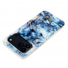 Fashion Deksel for iPhone 18 Pro Max - blå Marmor thumbnail