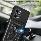 Tech-Flex TPU + PC Deksel med Ring Grep Xiaomi Redmi Note 12 Pro 5G svart thumbnail