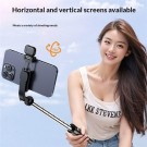 Bluetooth Selfiestang med stabilisering og fjernkontroll 1,7 m - Svart thumbnail