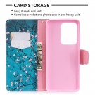 Lommebok deksel for Samsung Galaxy S20 Ultra - Rosa blomster thumbnail