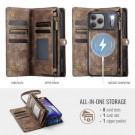 CaseMe 2-i-1 Lommebok deksel iPhone 18 Pro Max Brun thumbnail