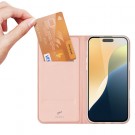 Dux Ducis Skin Pro Series Flip deksel iPhone 16 Roségull thumbnail