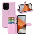 Lommebok deksel for Xiaomi Redmi Note 13 Pro Plus 5G rosa thumbnail