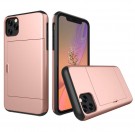 Hybrid TPU + PC Deksel plass til kort iPhone 11 Roségull thumbnail