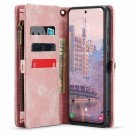 CaseMe 2-i-1 Lommebok deksel Samsung Galaxy S23 5G rosa thumbnail