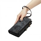 CaseMe 2-i-1 Lommebok deksel Samsung Galaxy S24+ plus 5G svart thumbnail