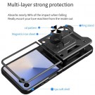 Tech-Flex TPU + PC Deksel med Ring Grep Samsung Galaxy Z Flip 7 5G svart thumbnail