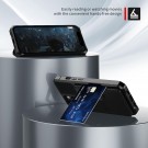 Hybrid TPU + PC Deksel med kortlomme iPhone 14/13 svart thumbnail