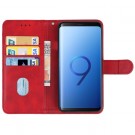 Lommebok deksel for Samsung Galaxy S9 rød thumbnail