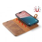 DG.Ming 2-i-1 Lommebok-deksel I Lær iPhone 16 brun thumbnail