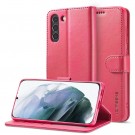 LC.IMEEKE Lommebok deksel for Samsung Galaxy S21 FE 5G rosa thumbnail