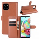 Lommebok deksel for Samsung Galaxy Note 10 Lite brun thumbnail