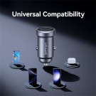 USAMS kompakt billader USB-C 30W - Mørk grå thumbnail