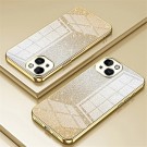 Fashion TPU Deksel Glitter Powder iPhone 14/13 - Gull thumbnail