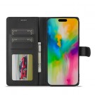 LC.IMEEKE Lommebok deksel for iPhone 16 Pro Max svart thumbnail