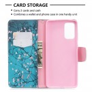 Lommebok deksel for Samsung Galaxy S20+ plus - Rosa blomster thumbnail